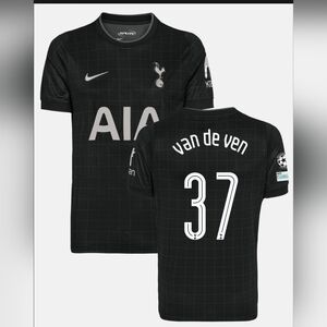 Nike FIRE! NWT! Micky Van De Ven Elite Club Tottenham HotSpur Away Shirt. Sz Lg.